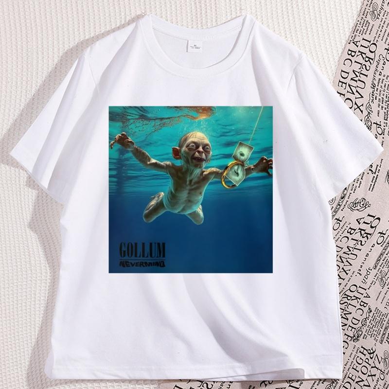 Gollum Cotton Short Sleeve TShirt Casual Short Sleeve Round Neck Tshirt Comfortable High Quality Cool T Shirt Unisexs Clothing