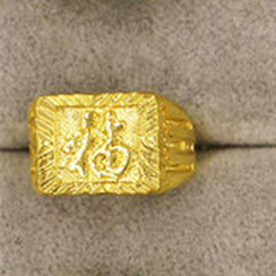 Вьетнамское латунное позолоченное мужское регулируемое кольцо с мантрой из шести слогов: Украшения, вдохновленные европейскими монетами