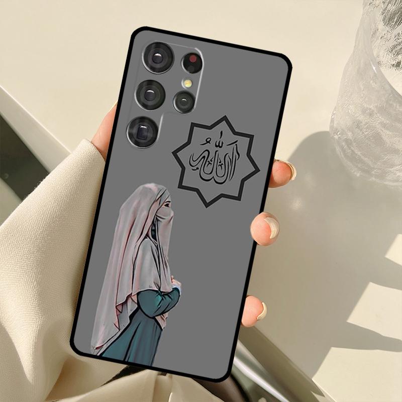 Мусульманский Исламский Хиджаб Чехол Для Девочки Для Samsung Galaxy S23 Ultra S21 S22 S24 S25 Ultra S9 S10 Plus S25 FE S20 FE Задняя Крышка