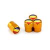 4PCS Romania Flag Car Wheel Tire Valve Caps Tyre Stem Covers for Honda Toyota BMW Nissan Volkswagen KIA Ford Hyundai Subaru