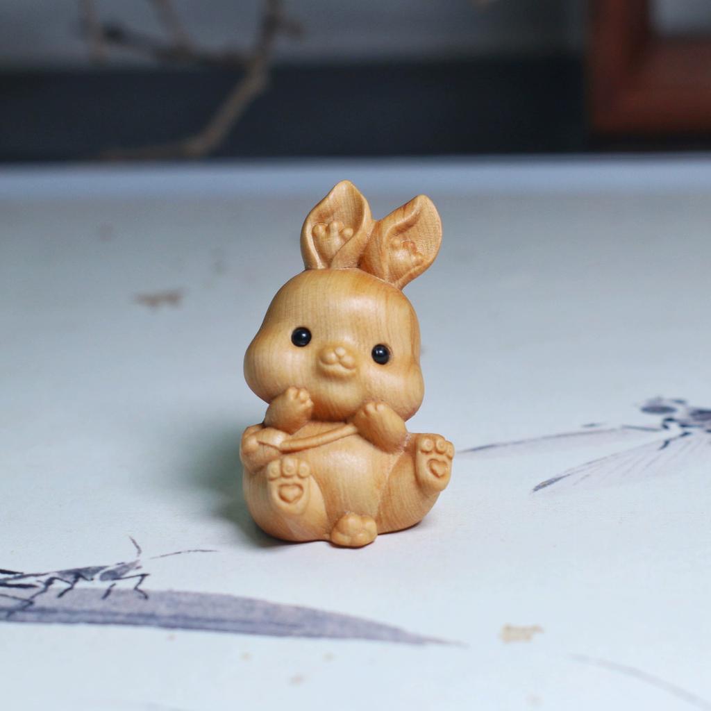 Фигурка из кипариса ручной резьбы - Уникальный деревянный подарок для декора офиса/буддийского алтаря