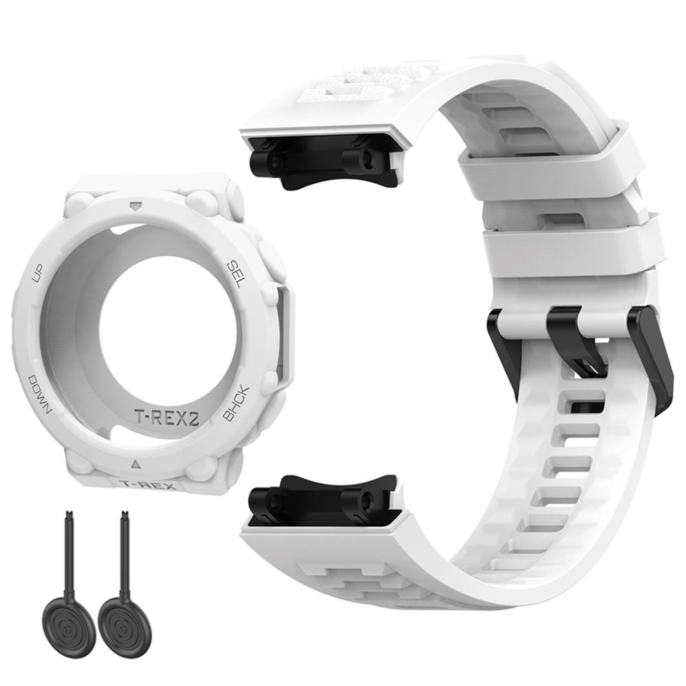 Силиконовый ремешок + чехол для часов Huami Amazfit T-Rex 2 с регулируемым инструментом и украшением в виде ракушки