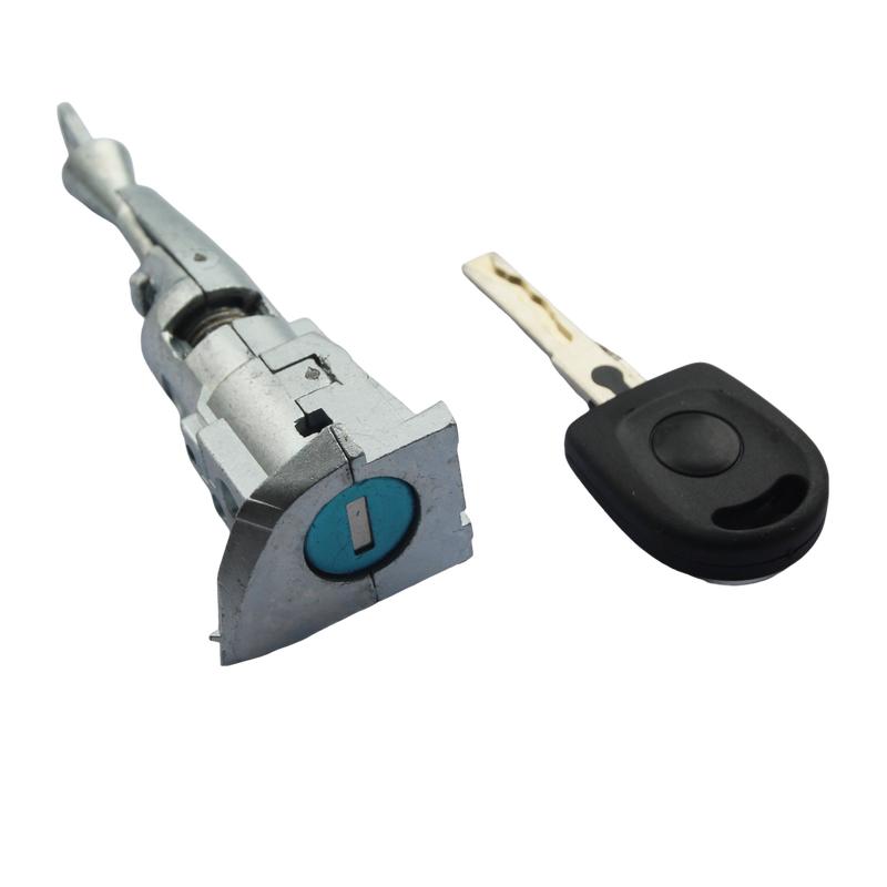 AL337 Front Left Door Lock Cylinder for VW Touareg 2010-2015 7L0837167 107837167AQ 7P6837167BY
