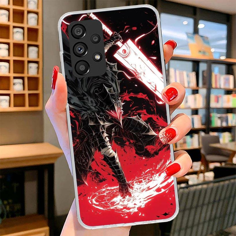 G-Guts B-Berserks Anime Phone Case For Samsung Galaxy A12 A22 A32 A52 A72 A02S Phone Case Note 20 Ultra 10 S10 Plus A51 A71 A50S
