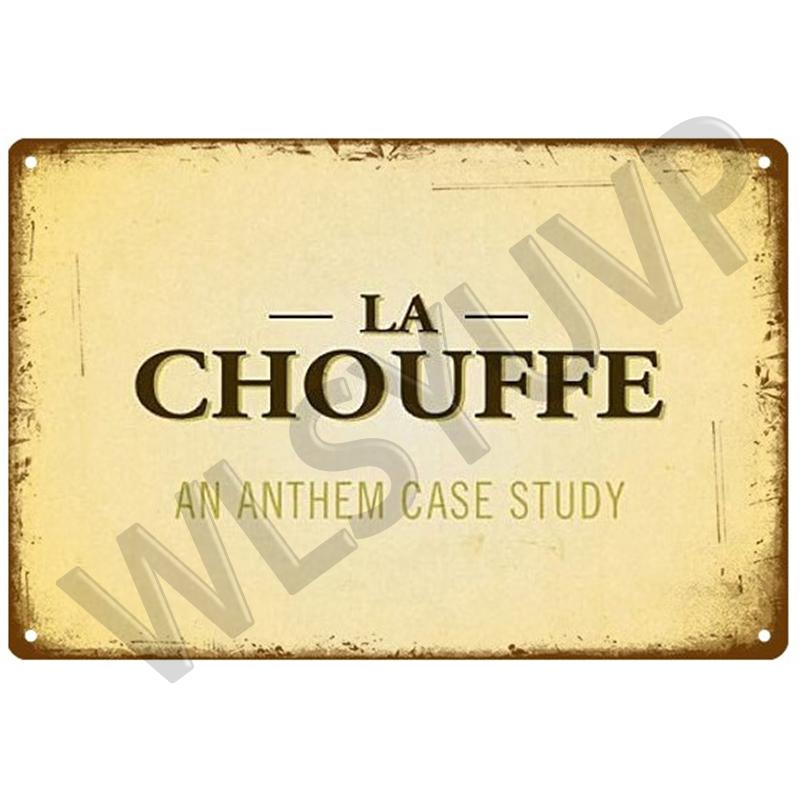 La Chouffe Retro Hertog Jan Металлическая вывеска Жестяная вывеска Виски Бельгия Пиво Дощечка Металлический настенный декор Винтажный декор Плакатные тарелки Мужская пещера