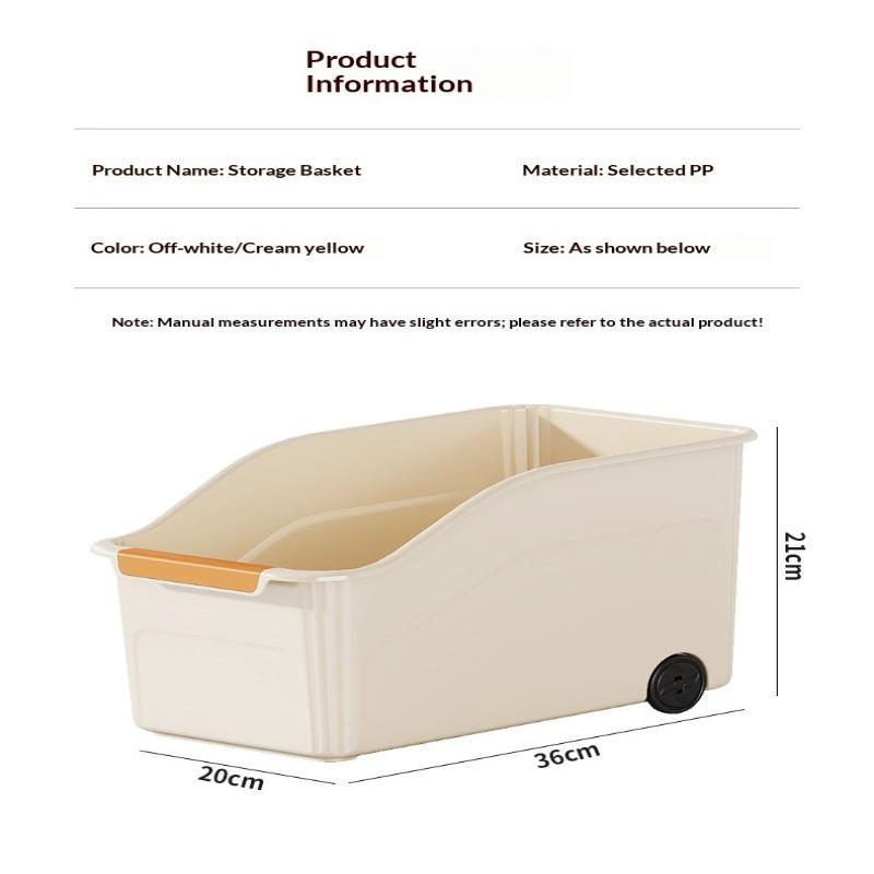 Plastic Storage Bins with Wheels & Comfort Handles Large Stackable Waterproof Organizer for Kitchen Bathroom Closet
