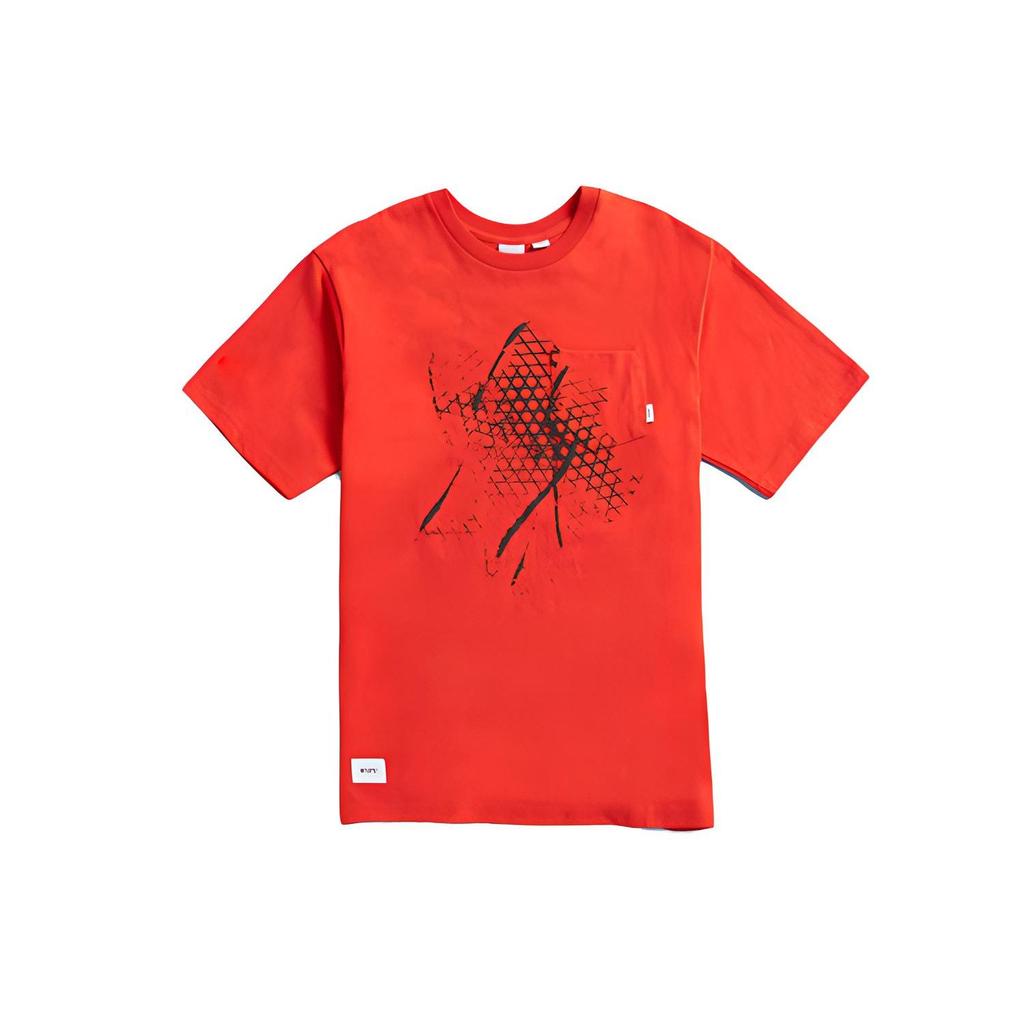 Vans Футболка унисекс с принтом Crossbones X WTAPS, топы унисекс, оранжевая VN0A4TRDZXT1