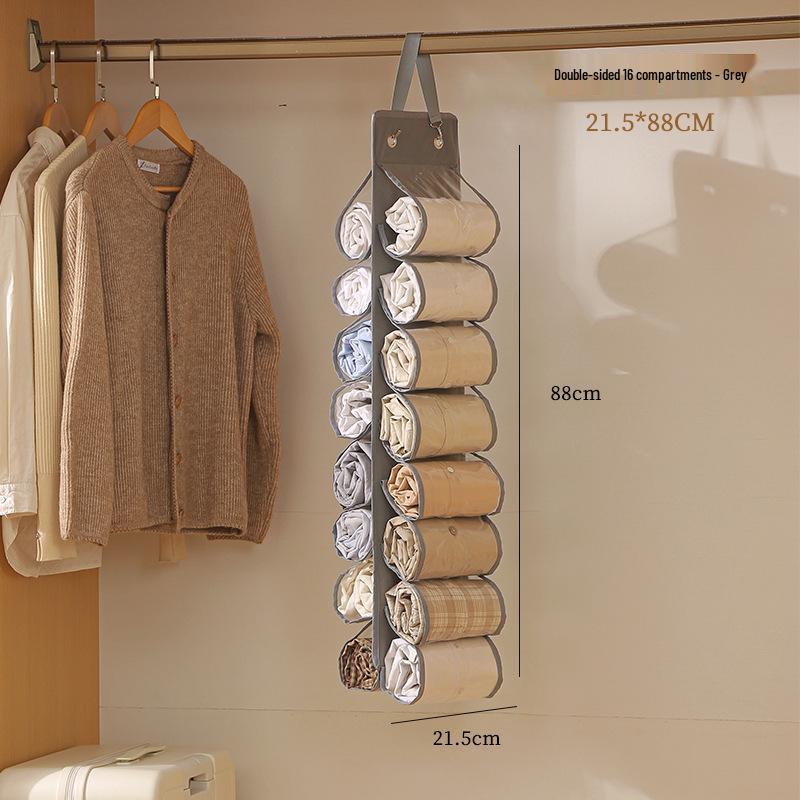 Waterproof Multi-Layer Hanging Storage Organizer for Dorms, Underwear, and Yoga Pants
