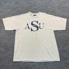 Винтажная футболка ASU Augusta State University 90-х годов XL 23x29 Серая с надписью