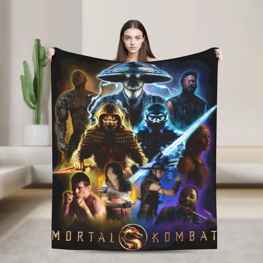 Плед Mortal Kombat II Флисовый Потрясающе Мягкий Плед для Кресла Покрывало на Диван Весна/Осень