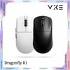 Мышь ATK Vxe Dragonfly R1 Черно-белая R1 Se Pro Мышь 4K Приемник Легкая ПК Беспроводная Bluetooth Игровые Аксессуары для Киберспорта