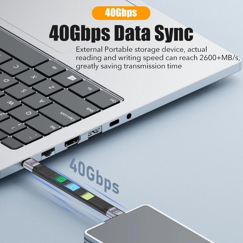 240 Вт USB 4.0 Gen3 кабель передачи данных 5A кабель быстрой зарядки USB C - Type C кабель PD Thunderbolt 3 8K@60 Гц USB Type-C кабель передачи данных 40 Гбит/с