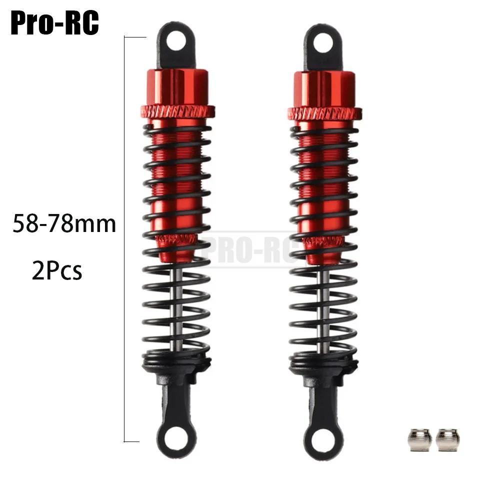 Alu Alloy Front 50-62mm & Rear 58-78mm Oil Shock Absorber 2Pcs or 4Pcs For RC Car 1:16 1:18 HSP Huanqi HPI HITOMO