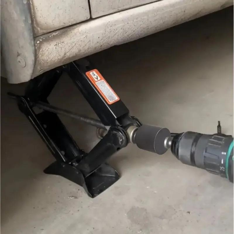 Стальной прицепной домкрат Адаптер для дрели Электрический комплект для переоборудования Универсальная посадка RV Кемпер Лодка Выравнивание Быстрый подъем Грузоподъемность 1500 фунтов