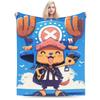 One Piece Tony Tony Chopper Anime Blanket Flannel Autumn/Winter Portable Soft Throw Blanket for Home Couch Bedspread
