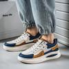 Fashion 2025 Spring Men's Low Top Thick Soled Casual Shoes Color Blocked Design Fashion Trend Shoes Comfortable Non slip Chunky sneakers