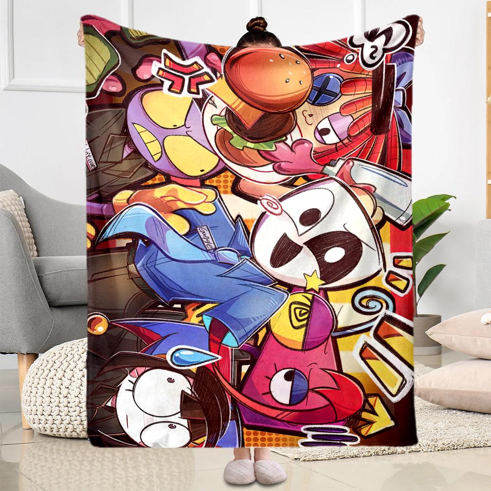 Digital Circus8 Blankets are suitable for living rooms,making them an ideal choice for outdoor travel and gifts.