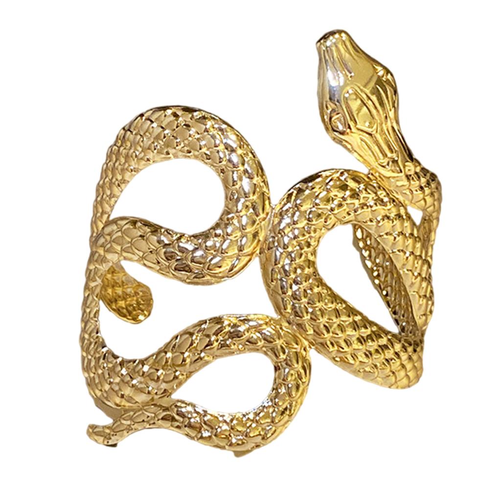 Elegant Armband Chain Blingbling Snake Arm Bracelets for Women Delicate Coils Armlet Armband Open Bangle