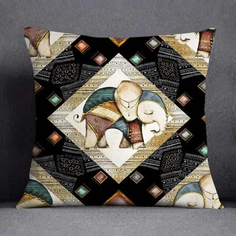 Mandala Retro Pattern Home Decoration Pillowcase Square Office Cushion Cover