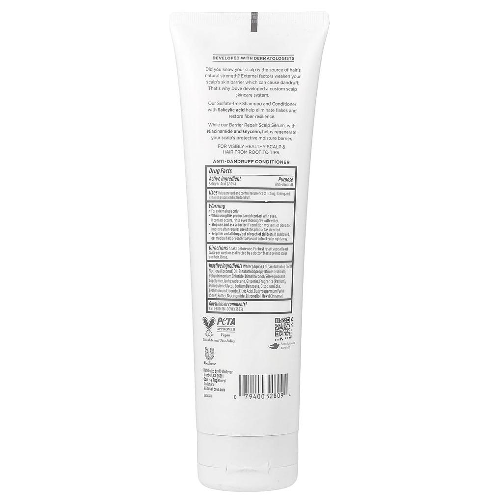 Dove, Derma Scalp, Dandruff Relief, Anti-Dandruff Conditioner, 9 fl oz