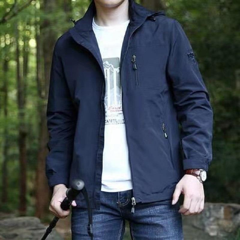 Spring Men Outdoor Waterproof Jacket Plus Size Windbreaker Rain Coat Breathable Fishing Camping Tactical Jackets Male Clothing