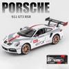 1/24 Scale 911 GT3 RSR Sports Diecast Car Model Toy, Pull Back Toy Vehicle with Sound and Light for Kids Toddler Boys Girls Gift Collection