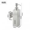 Практичный настенный дозатор для мыла из нержавеющей стали для любых условий
