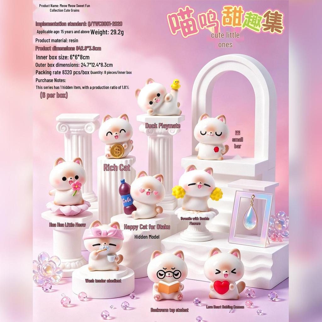 Trendy Dark Night Resin Figure Collection: Stylish Blind Box Desktop Ornament