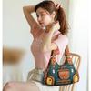 Bag Female Fashion Soft Leather Single Shoulder Crossbody Bag Large Capacity Bag Retro Leisure Bag