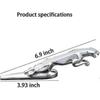 Подходит для 3D эмблем Jaguar – Хромированная эмблема-леопард на капот для автомобилей – Автоаксессуары
