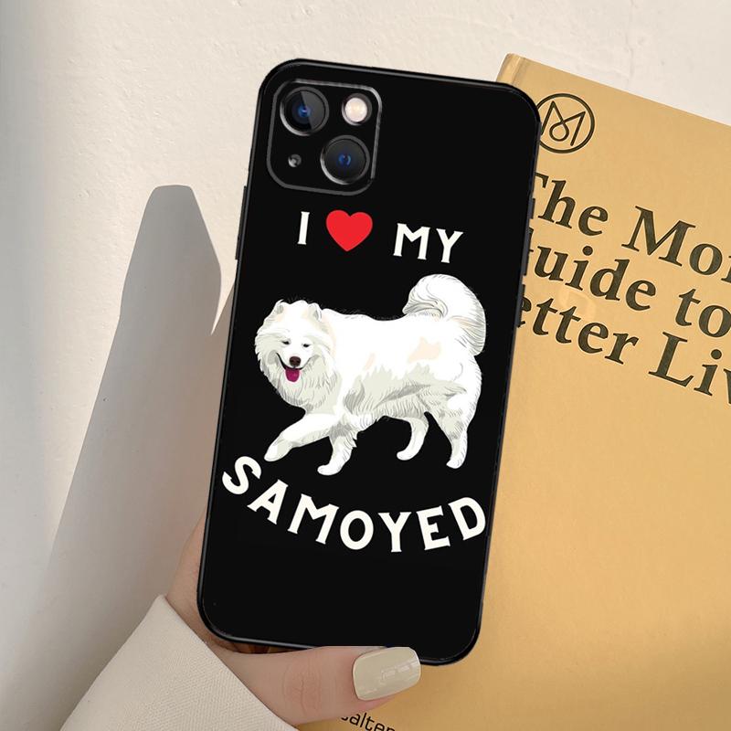 Samoyed Puppy Case For iPhone 13 14 Pro Max 11 12 Mini 6S 7 8 Plus SE 2020 2022 X XR XS MAX Cover Coque