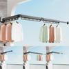 Portable Folding Drying Rack Traceless Wall Mounted Clothes Drying Rack Space Saving Clothes Hanger No Drilling Bathroom
