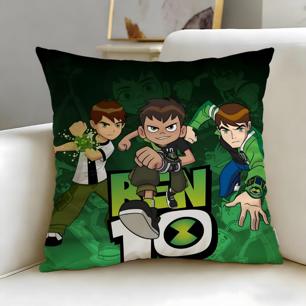 Классическая мультяшная наволочка Ben 10 Ultimate Alien Мягкая Легко стирается Подушка Универсальная для Дивана Кровати Путешествий и Офиса
