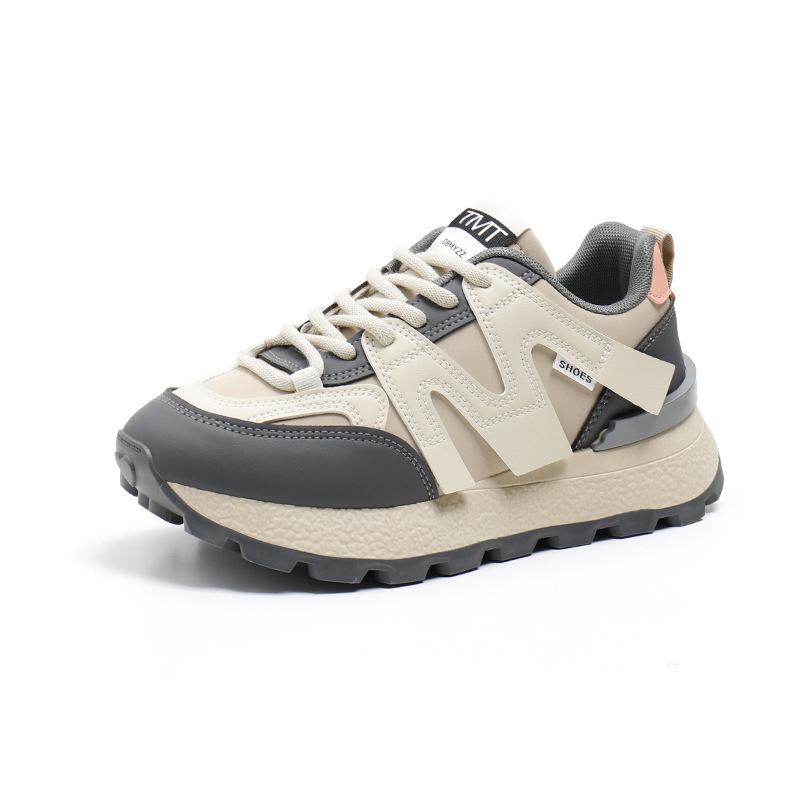 Женская обувь 2025 года, весна, новинка, корейская версия, обувь Форреста Гампа, женская, студенческая, спортивная, для папы, повседневная обувь на платформе FCL9102