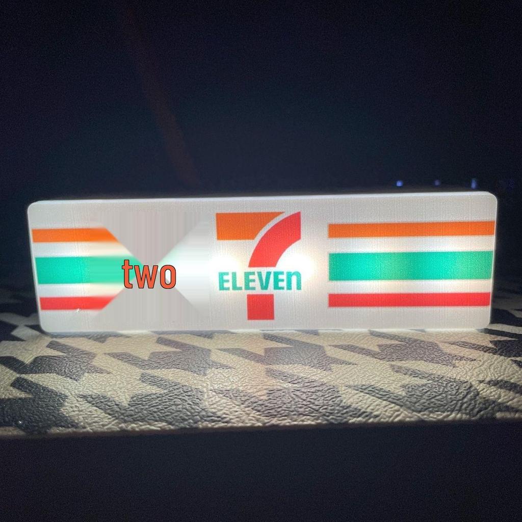 Светящаяся магнитная наклейка на холодильник 7-Eleven с функцией подзарядки