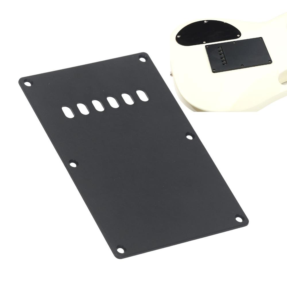 Black Color Tremolo Cover Plate Plastic Material 6 Hole Cover Plate For Electric Guitar