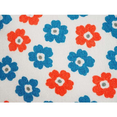 Kosugizen Weekly Face Towels, Happy, 7 Colors (7 Designs), 1 of Each, 34 X 80 Cm, Thin, Quick-Drying, Set of 7 (ZG-0202-7)