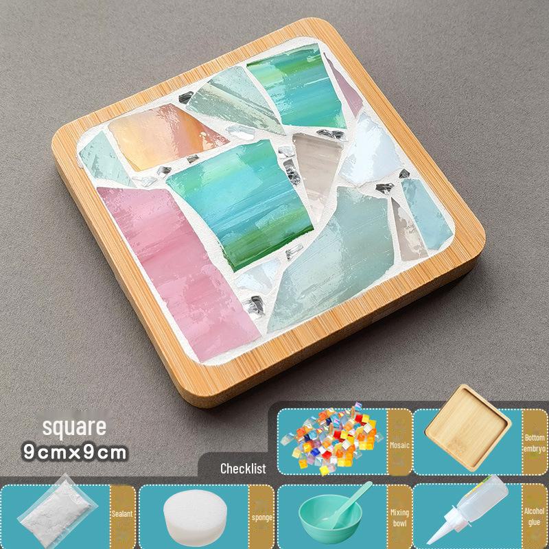 DIY Handmade Mosaic Coaster Kit for Students - Perfect for Kindergarten Activities and Halloween Crafting