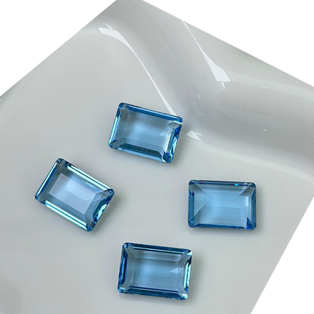 10 Pcs Nail Rhinestones Nail Crystal Gems Rectangular Nail Charms Clear Nail Art Charms Nail Art Decorations for Women