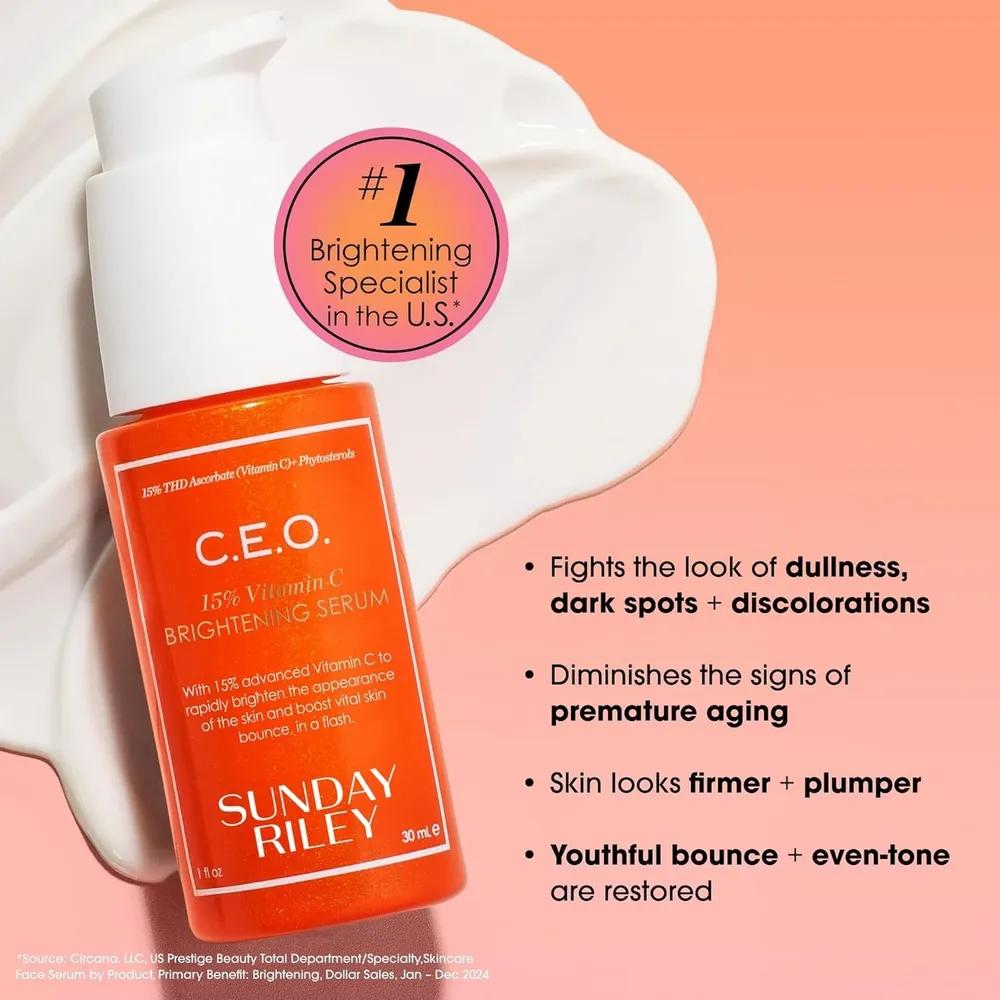 SUNDAY RILEY CEO 15% Vitamin C Brightening Serum 30ML