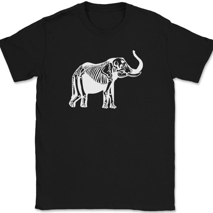 Elephant Skeleton T-Shirt Funny X-Ray Animal Halloween Africa Graphic Tee