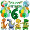 Dinosaur-themed Banner Birthday Party Decoration for Children's Birthday Party - Digital Balloon Decoration