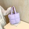 Нейлоновая сумка-тоут Cloud однотонная дутая сумка через плечо простая хлопковая сумка для покупок для девочек