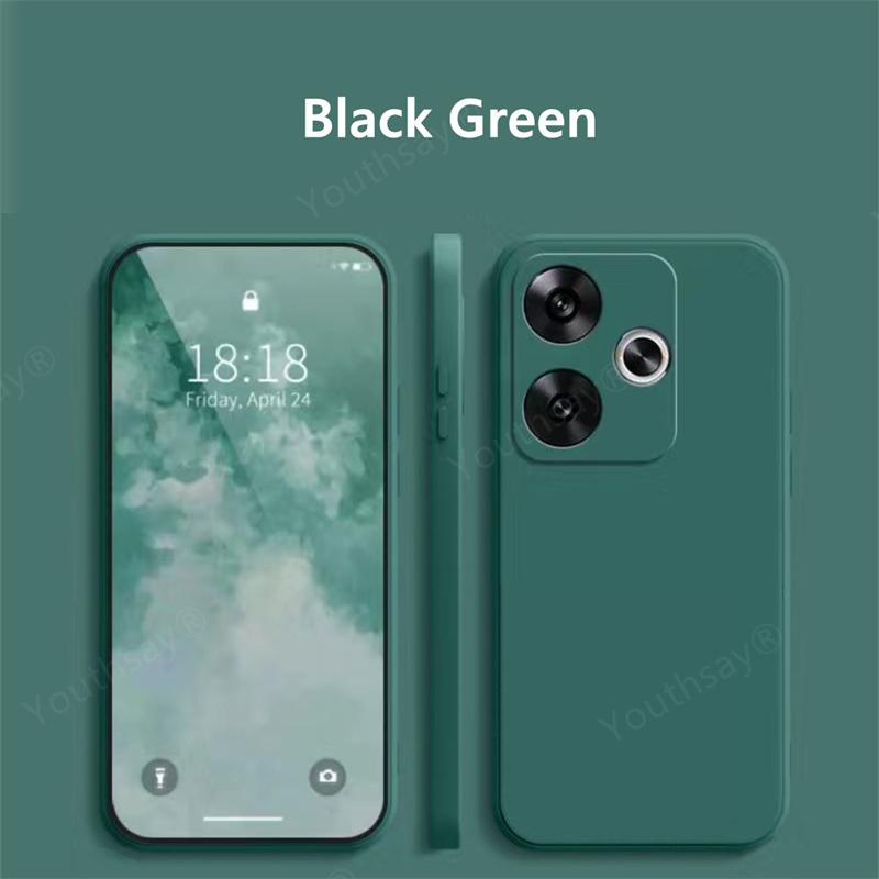 Для Poco F6 жидкий силиконовый чехол для Xiaomi Poco F6 чехол Fundas Coque мягкий защитный чехол для камеры из ТПУ для Poco F6 Pro