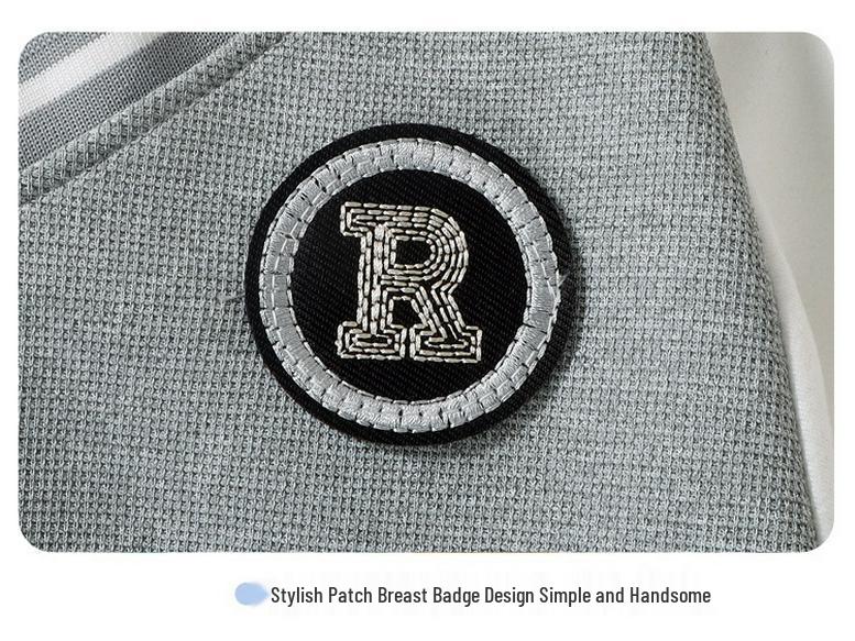 Мальчиковая весенняя толстовка с воротником в британском стиле, имитация двух предметов, универсальный модный академический стиль для детей среднего и большого возраста