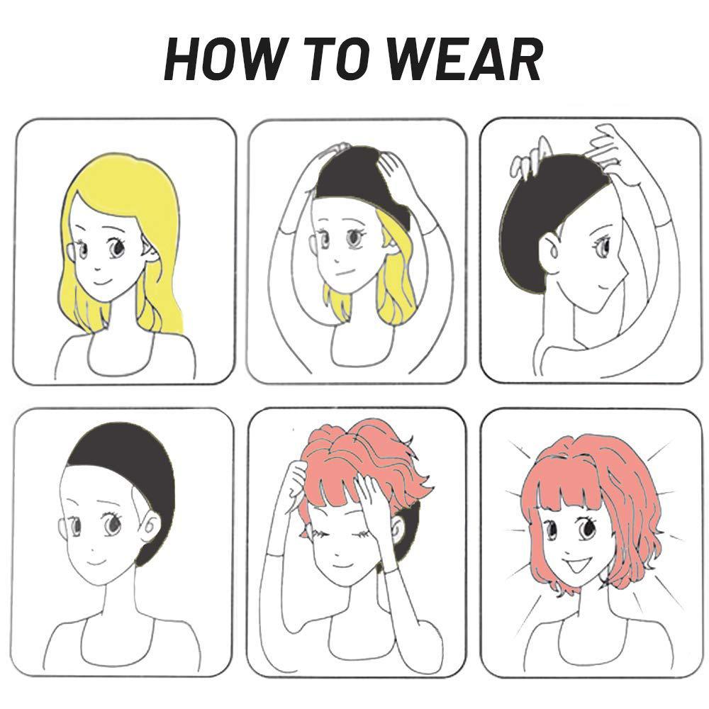 2 шт./упаковка эластичные косплей для кружевного переднего парика эластичные шапочки для парика сетки для волос праздничный костюм