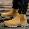 Мужская защитная обувь Водонепроницаемые ботинки Стальной подносок Рабочие ботинки Неразрушимые мужские ботинки Защита от ударов и проколов Обувь больших размеров 48