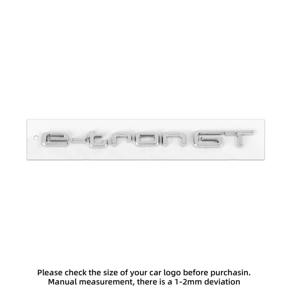 New 3D ABS e-tron GT 40e-tron 45e-tron 50e-tron Logo Car Sticker Rear Mark Tail Label Side Body Emblem Decoration Decal For AUDI