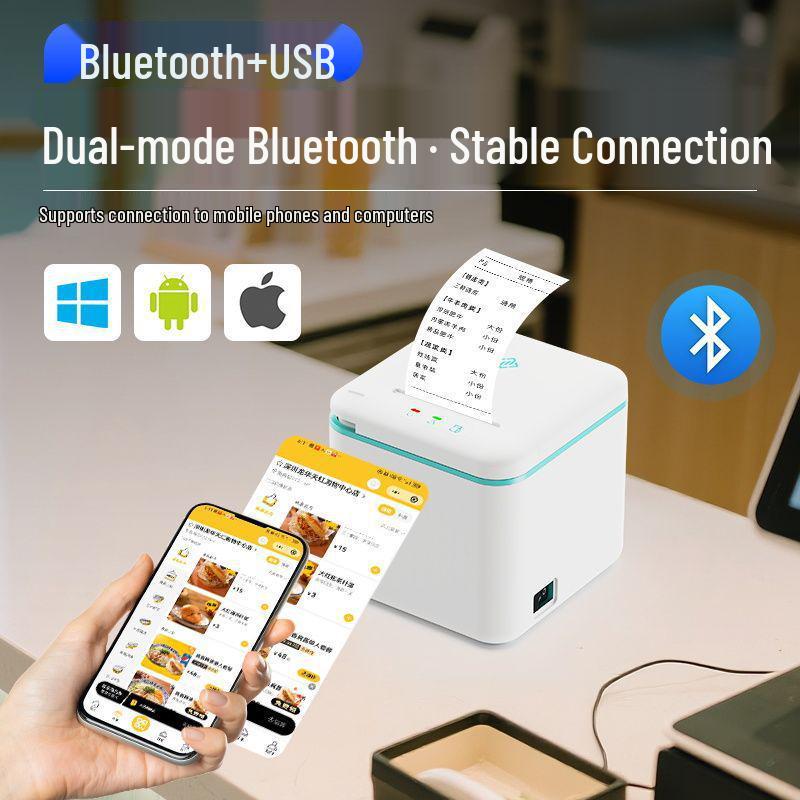 Bluetooth Thermal Receipt Printer for Kitchen & Front Desk Orders