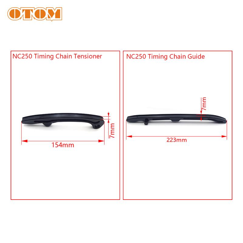 OTOM NC250 Parts Timing Chain Tensioner Guide Plate Slider Block For ZONGSHEN ZS177MM NC250 250cc KAYO T6 K6 BSE RX3 Valves Part